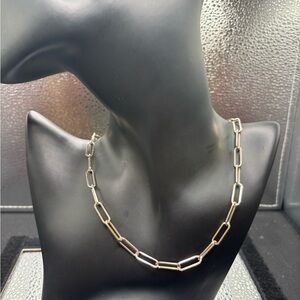 Elegant Gold and Silver Chain Necklace Adjustable 20 Inches